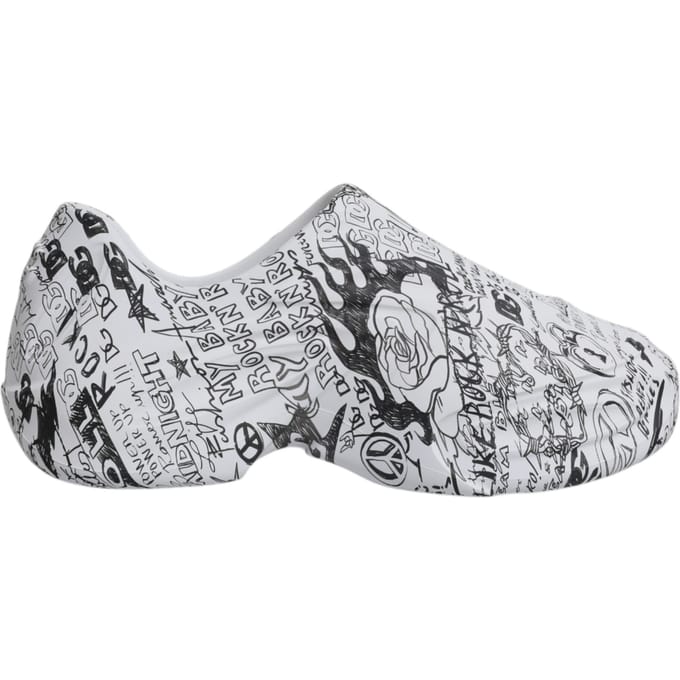 Dolce & Gabbana Witte Zwarte Graffiti Daymaster Sneakers Schoenen