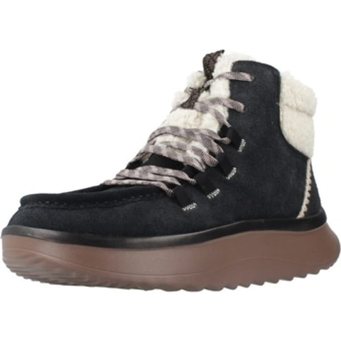 HEYDUDE - Wendy Peak Apres Suede CozStit Dames Boots Black/Tan - Maat 36