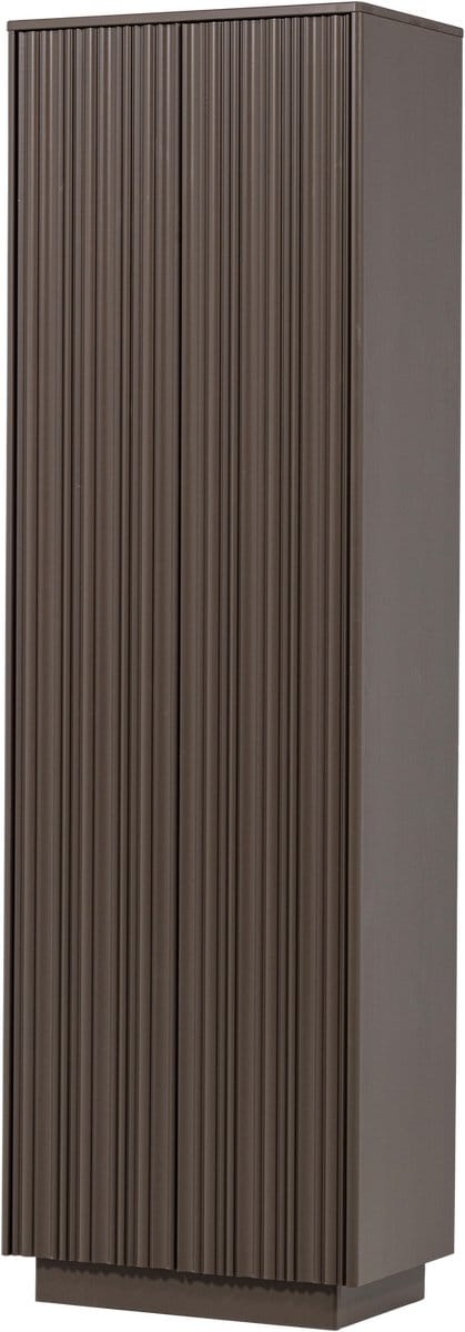 WOOOD Nova Hoge Kast - Grenen - Truffel Bruin - 215x67x40