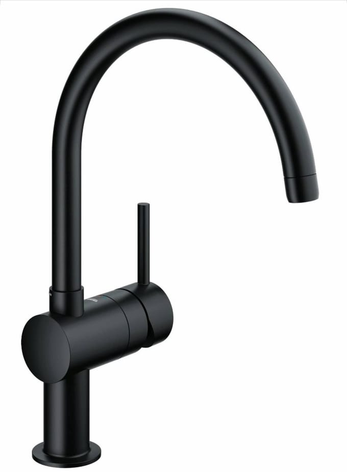GROHE Minta Keukenkraan mat zwart - C-uitloop - draaibaar