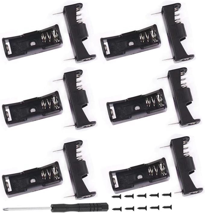 12 Stuks 12V 23A Batterijhouder met Schroevendraaier en Schroeven