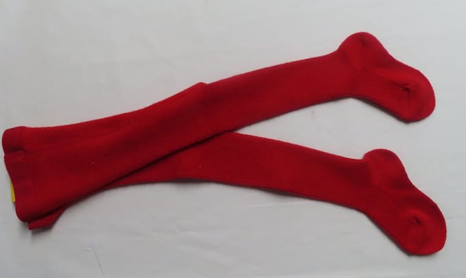 Maillot - Kousenbroek - Collant - Meisje - Rood - Effen - 6 maand