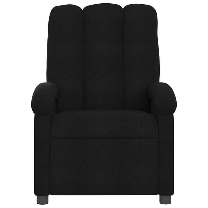vidaXL - Relaxfauteuil - Zwarte - Stof
