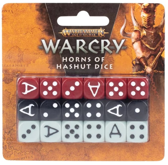 Warhammer Warcry horns of hashut dice (warhammer nieuw)