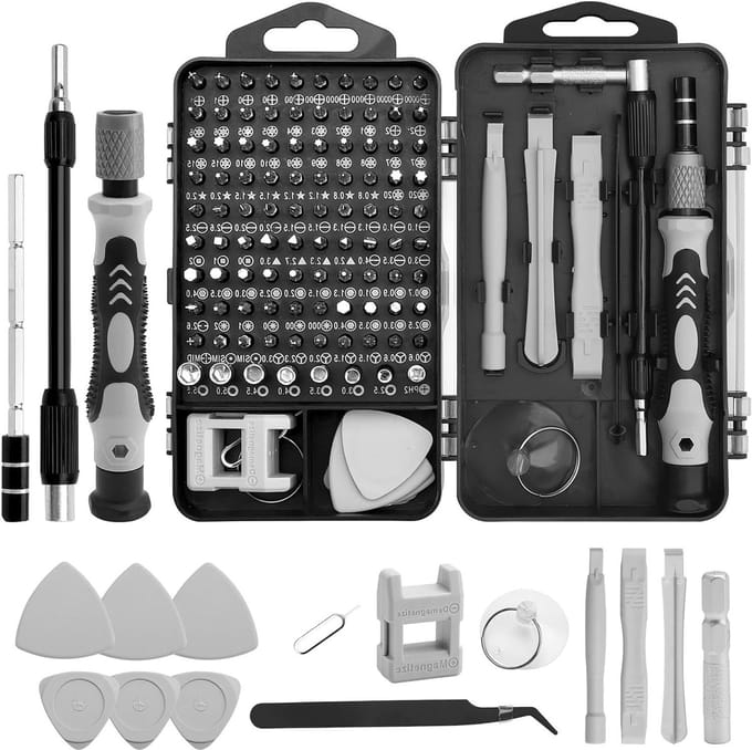 Complete Precisie Schroevendraaier Set met 115 Onderdelen voor PC, Laptop, Smartphone, Tablet en Speelgoed