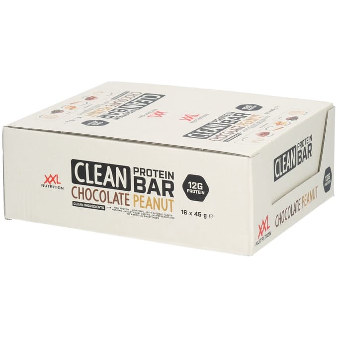 XXL Nutrition - Clean Protein Bar - Chocolade Pinda - Eiwitreep - 16 Stuks