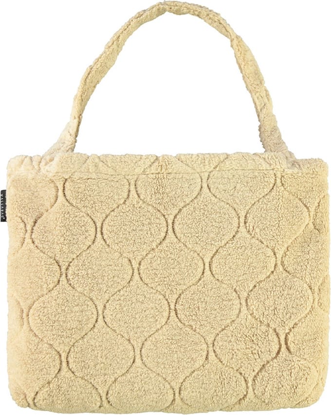 Wallabag - Tote Bag - Luiertas - Shopper - Mom Bag Sharpa Teddy Beige