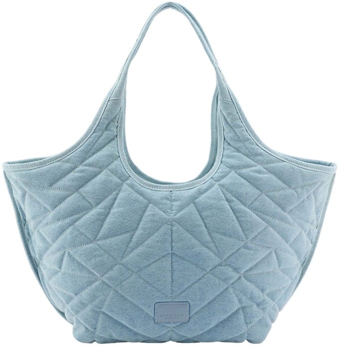SEIDENFELT MANUFAKTUR shopper Huuvari Shopper Denim in Blue Lichtblauw