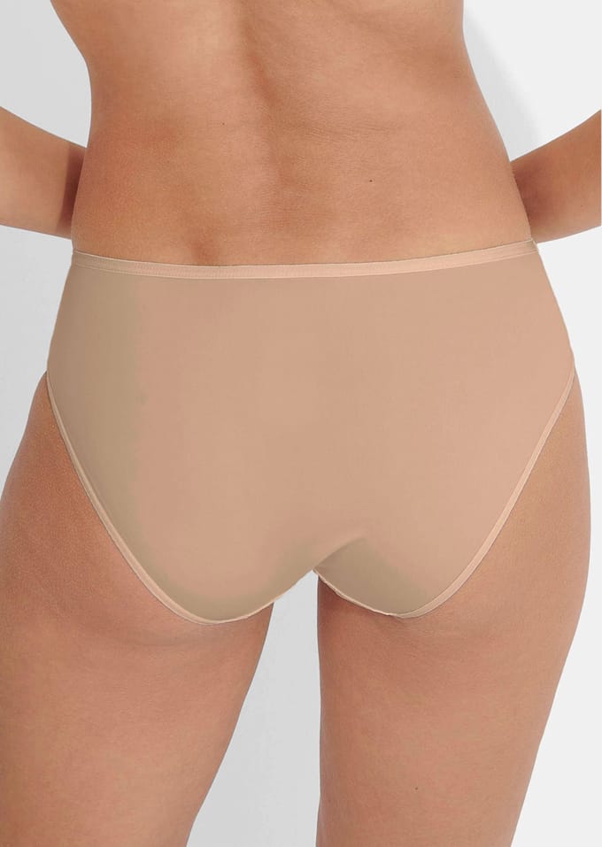 Heupslip van zachte microvezels - karamel - Gr. 48 van Goldner Fashion