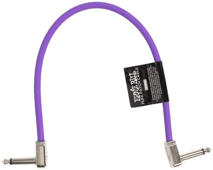 Ernie Ball 6448 Flex Patch Cable Patchkabel Paars 30cm