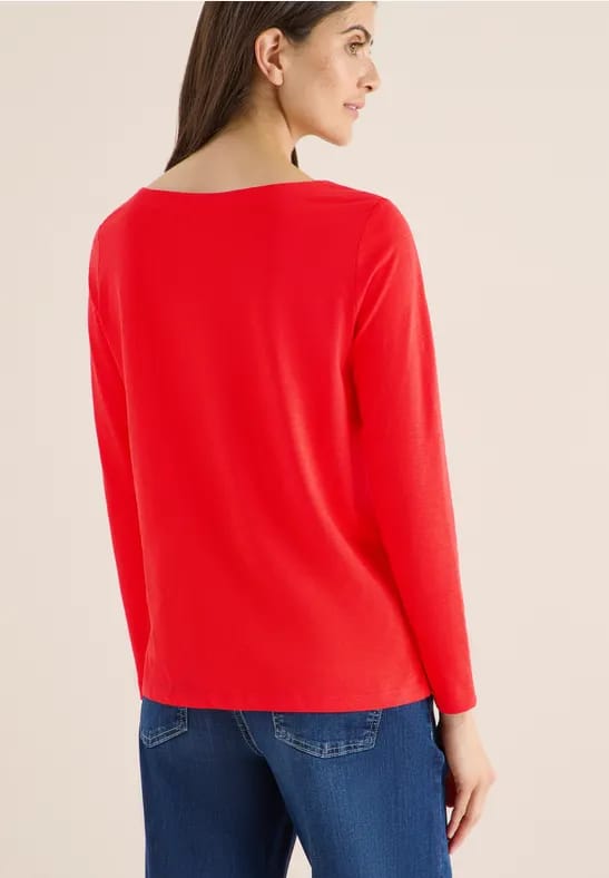 Basic shirt met lange mouwen