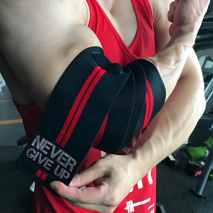 Professionele Elastische Elleboogbanden voor Stabiliteit bij Gewichtheffen en Krachttraining