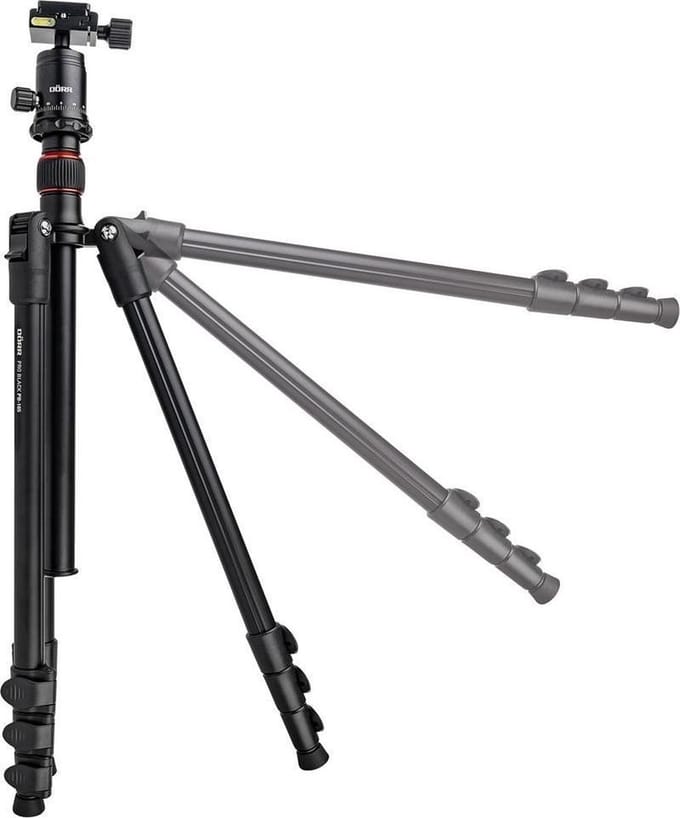 Dörr Pro Statief PB-165 - 165cm. hoog - Zwart - ook als Monopod - inclusief tas