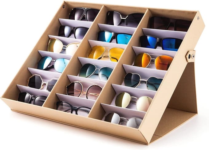 Bril Organizer met 6 Slots - Eyewear Display Tray