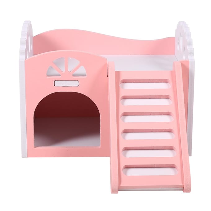 Hamster Klein Dier Kasteel Slaaphuis Nest Speelgoed Roze Pink pink