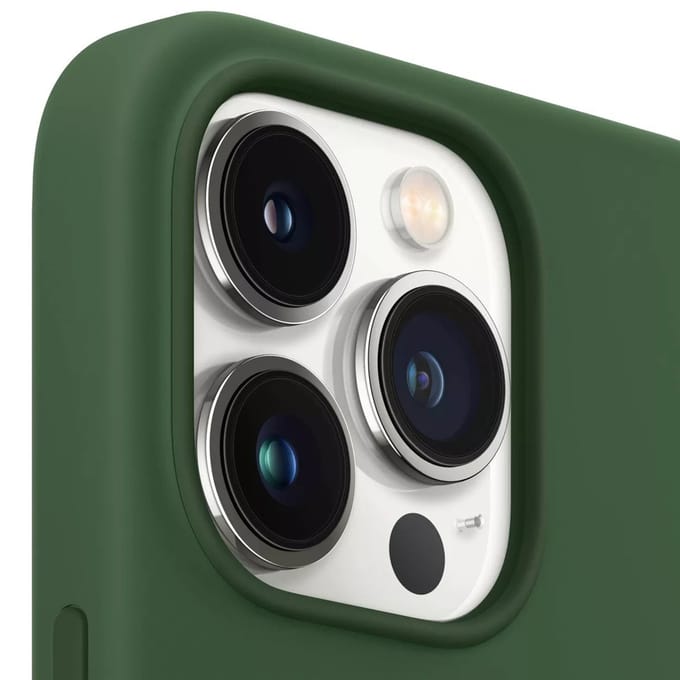 Apple - Siliconen hoesje - MagSafe - iPhone 13 Pro Max - Klaver Groen