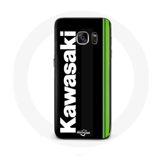 Coque - Kawasaki - Galaxy S7 - Souple - Noir - Logo
