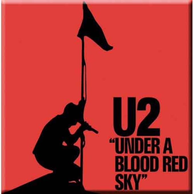 U2 - Under A Blood Red Sky - Koelkast Magneet - 7.5 x 7.5 cm