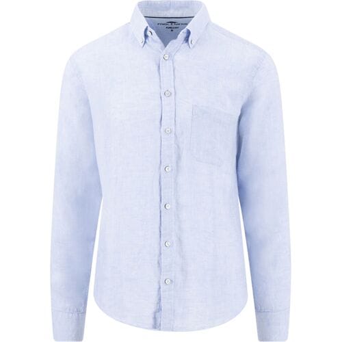 Fynch-Hatton Overhemd Premium Solid Linnen Button-Down New Breeze / male
