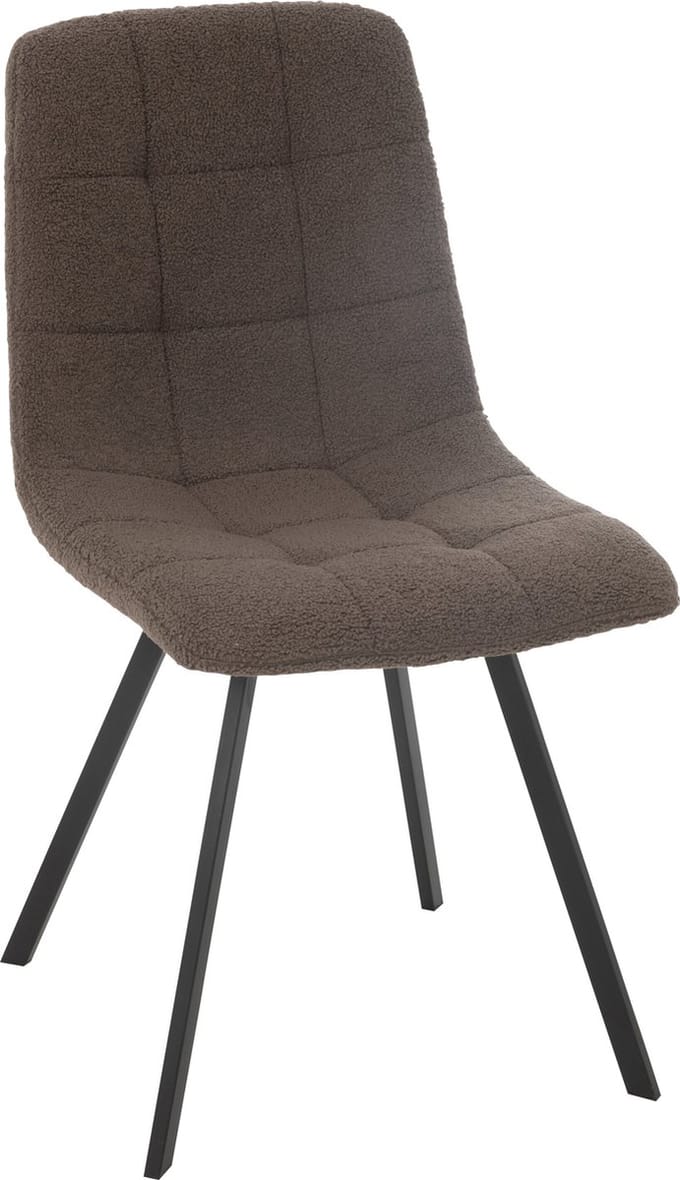 J-Line stoel Clark - metaal/polyester - taupekleur