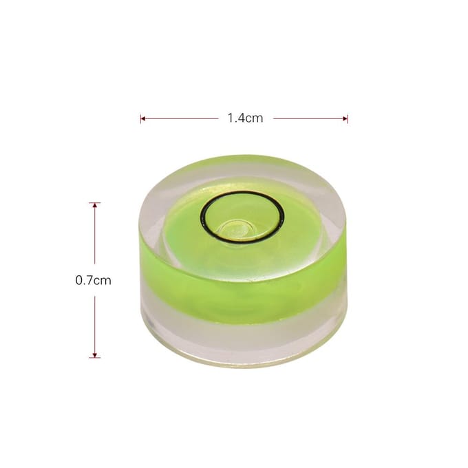 Mini Niveau à Bulle de Précision Niveau d'Esprit pour Tête de Lecture de Platine Vinyle Cellule, Lot de 4 pièces beige