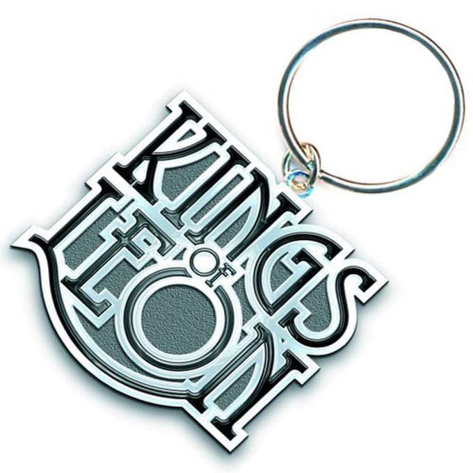 Kings Of Leon - Scroll Logo Sleutelhanger - Zwart/Grijs