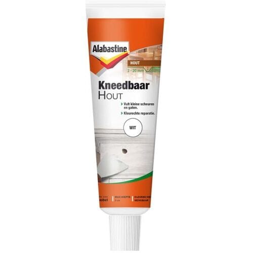 Alabastine - Kneedbaar Hout - Wit - 75 G
