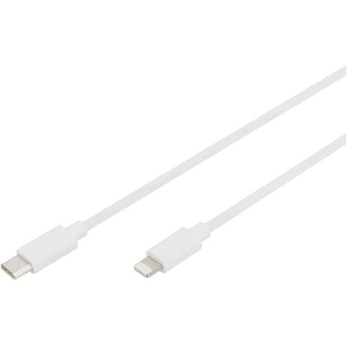 Digitus Mobiele telefoon, Apple iPad/iPhone/iPod, Laptop Laadkabel [1x USB - 1x Lightning] 2 m