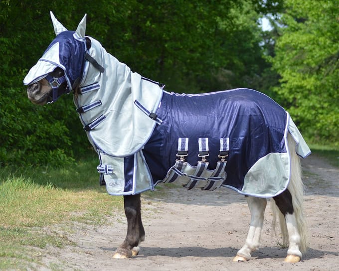 QHP  Deken vliegen falabella Blauw 118