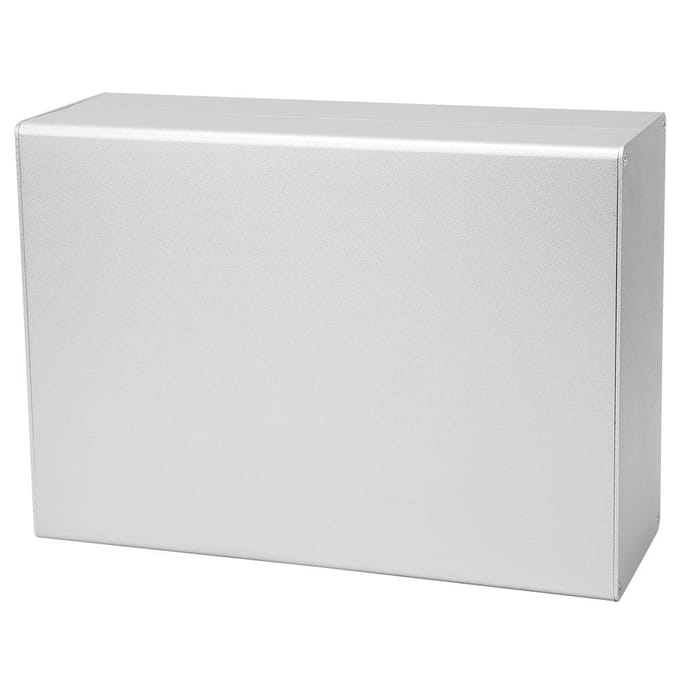 Boîtier de Projet en Aluminium Boîtier Argent Mat Coque pour Circuit Imprimé DIY GPRS 80x160x220mm