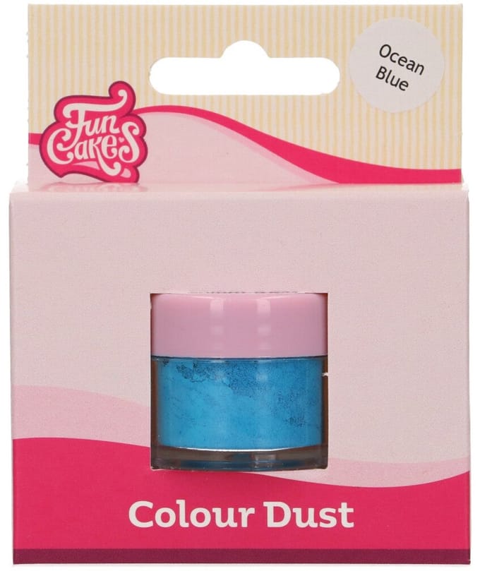 FunCakes Color Dust - Kleurstof - Oceaanblauw - 2,5g - Voedingskleurstof