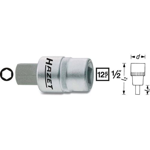 Hazet 986 986-9 Dopsleutel-bitinzet 1/2 (12,5 mm)