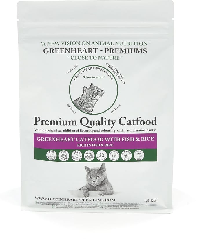 Greenheart kattenvoer Vis 10 kg - Kat