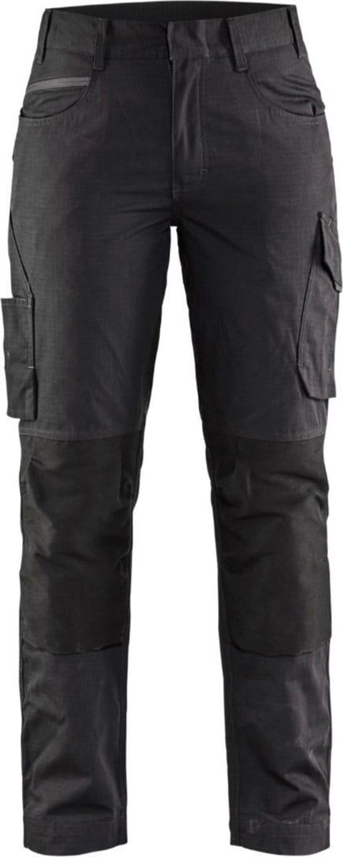 Blaklader Dames service werkbroek met stretch 7195-1330 - Zwart/Donkergrijs - D20