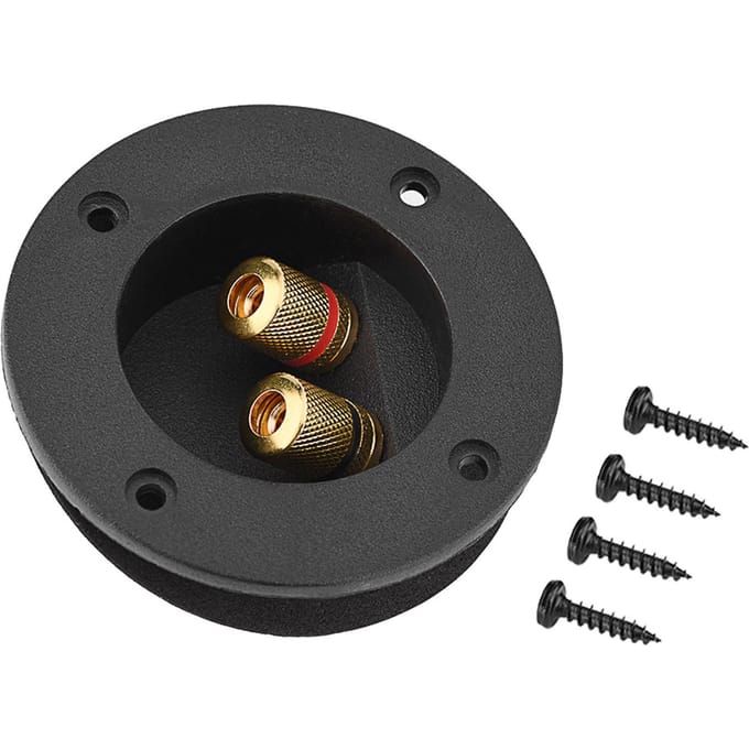 48MM 2 Koperen Bindpaal Terminal Kabelconnector Doos Akoestische Componenten voor HiFi Luidspreker black
