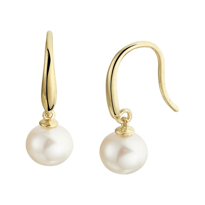 Marie Celeste oorhangers parel franse haak 18 mm - 6.5 - Goud