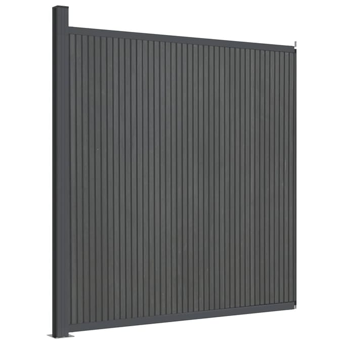 vidaXL - Schuttingpaneel - 173x186 - cm - HKC - grijs