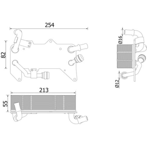 Olie radiator, automatische versnellingsbak  MAHLE CLC 139 000P