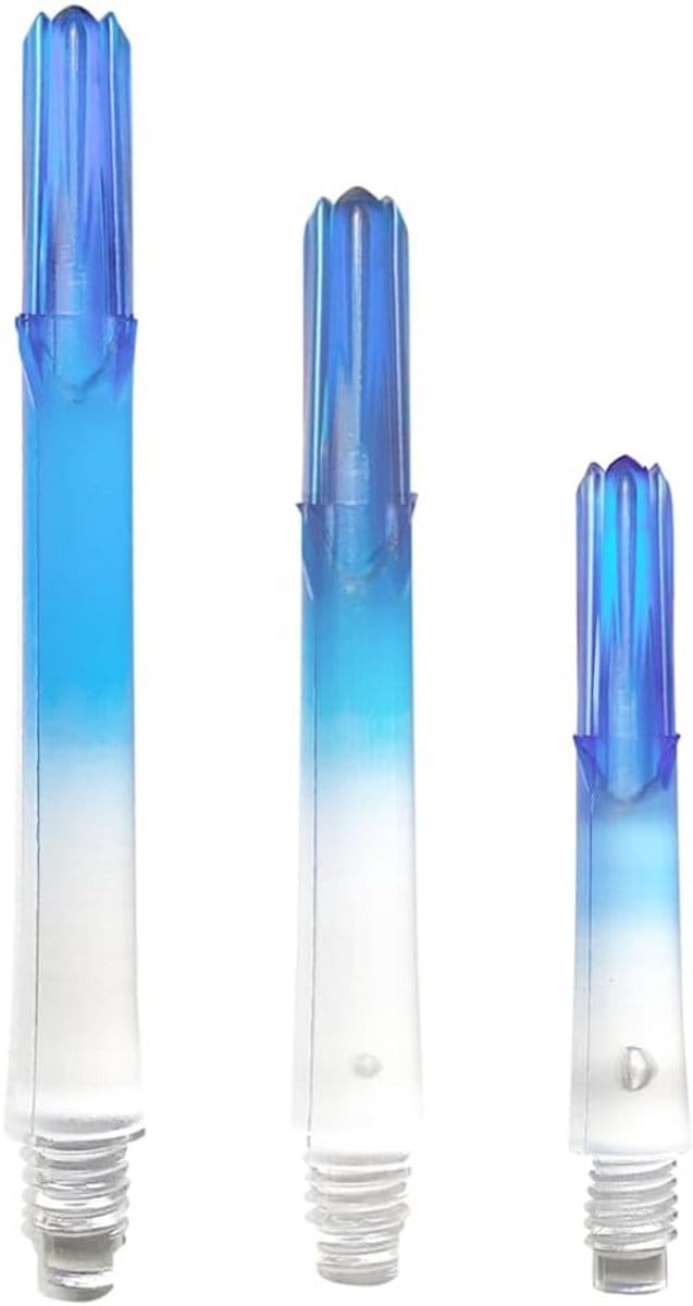 Dart Shafts Lock Straight Transparant Blauw met Geïntegreerde Flightbeschermer (9-Type)