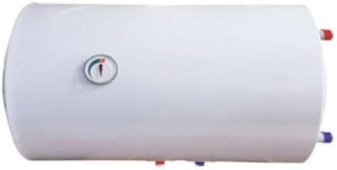Warmwaterverwarmer Horizontaal - Boiler Elektrisch - Indirecte Waterverwarming - Dubbel Systeem Verwarming - 80 liter - Wit