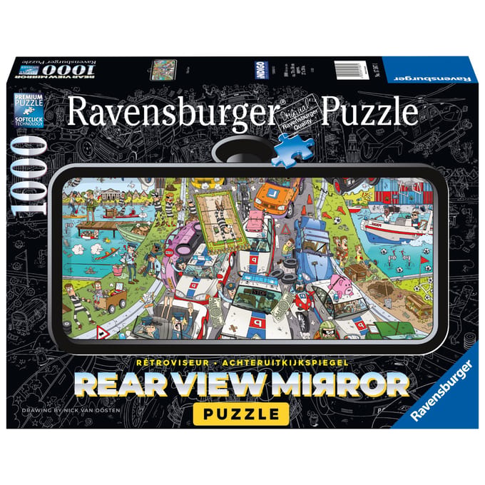 Ravensburger Rear view mirror Puzzle Politie achtervolging - Legpuzzel - 1000 stukjes