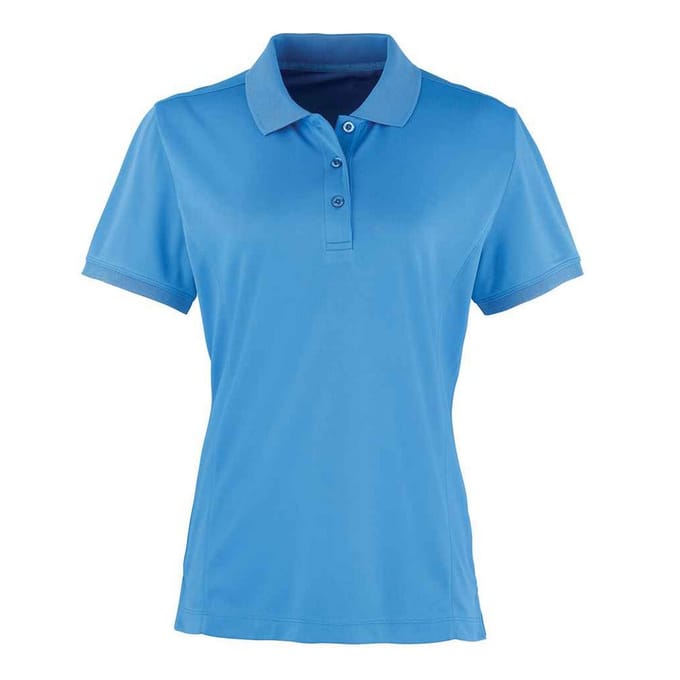 Premier Dames/Dames Coolchecker Poloshirt (Saffier)