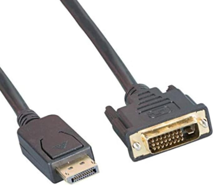 DisplayPort naar DVI kabel - Verguld - 2 meter - Allteq