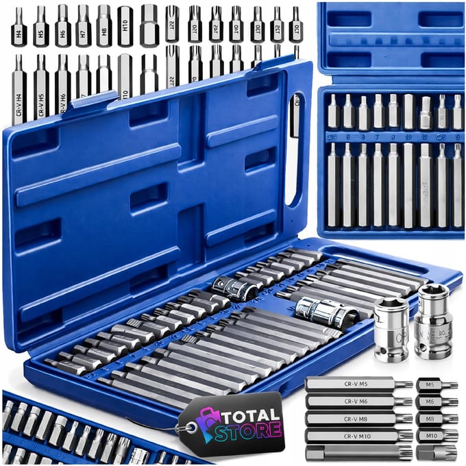 Sterke Set Inbussleutels Torx Spline Sleutels Bit Sleutels Bits Tips 40 St.