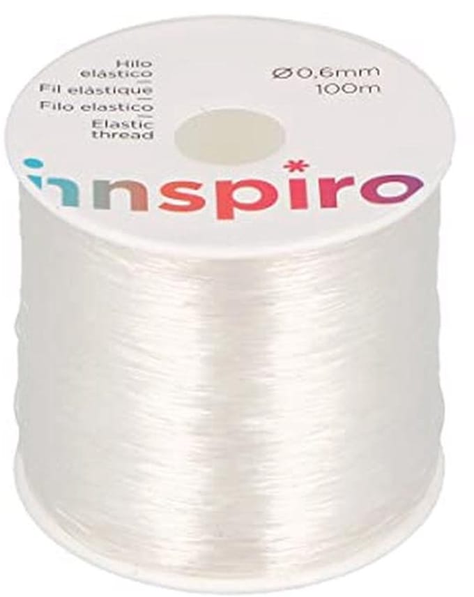 Elastisch Silica Draad Transparant 0.6 mm - 100 m