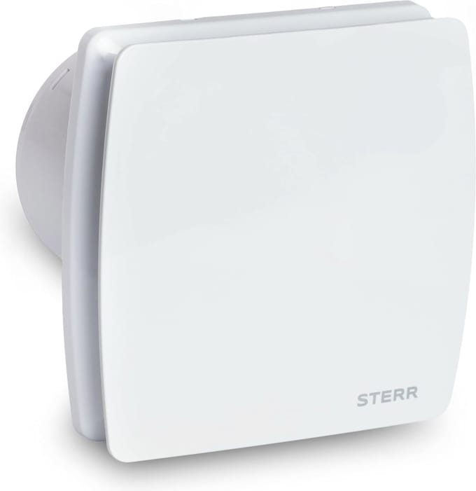 Badkamer Ventilator 100 mm met terugslagklep wit stille badkamer - moderne ventilator - 100 mm.
