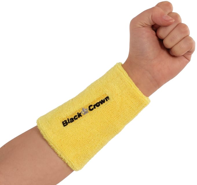 Set van 2 zwarte kroon lange Bélgica polsbandjes Amarillo ÚNICA