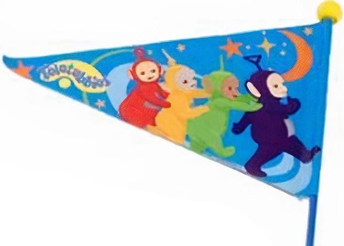 Widek Fietsvlag Teletubbie Junior 150 Cm Blauw