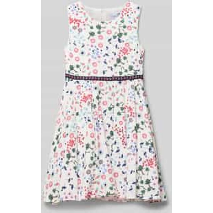 Mini-jurk met bloemenmotief