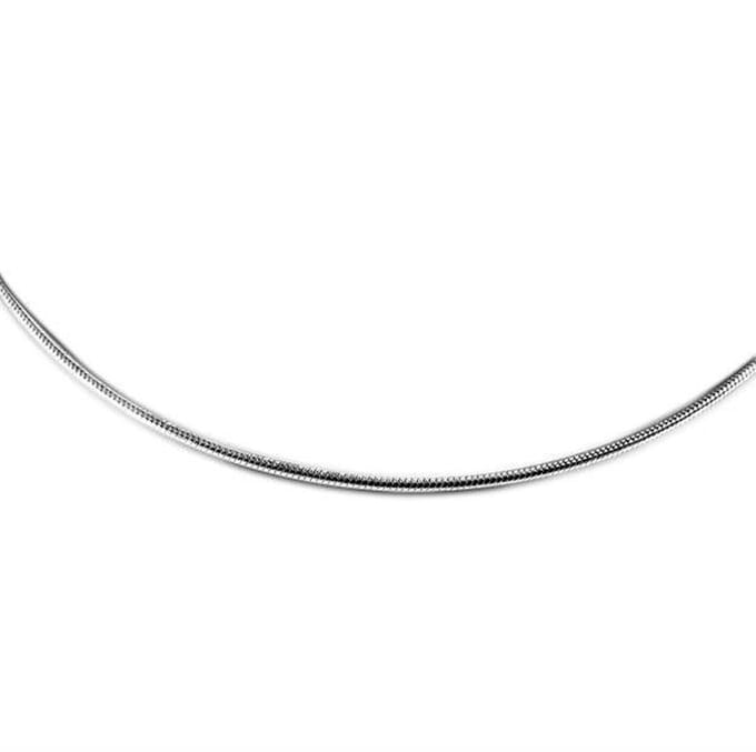 Montebello Ketting Calanthe - 925 Zilver - Slang - 1mm - 42cm